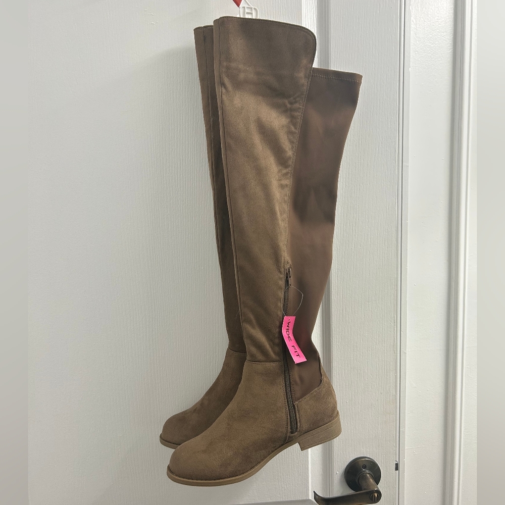 Light Brown Knee High Boots